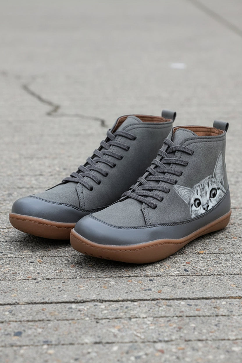 Cat Lover Ankle Boots