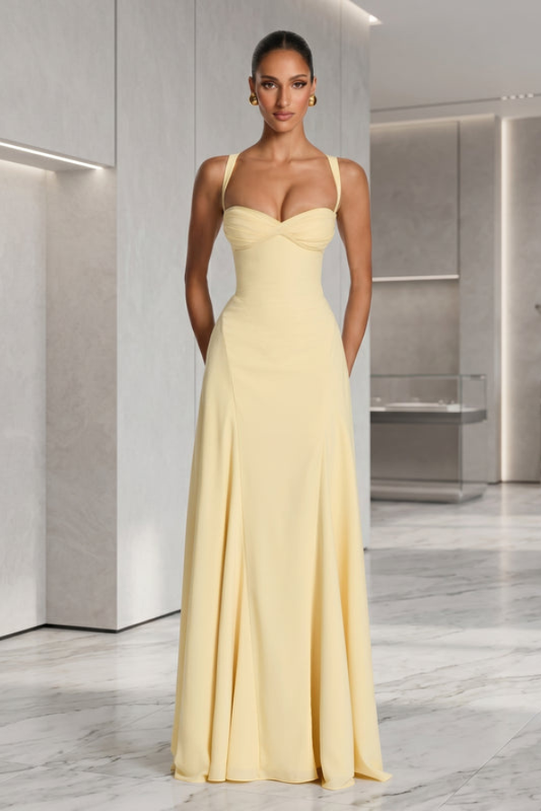 Traumhafte Eleganz Anlass Maxikleid