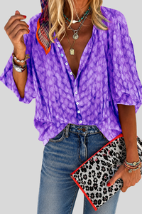 Chic Button Front Summer Blouse
