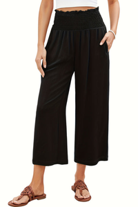 Flowing Cropped Summer Pants Wideleg