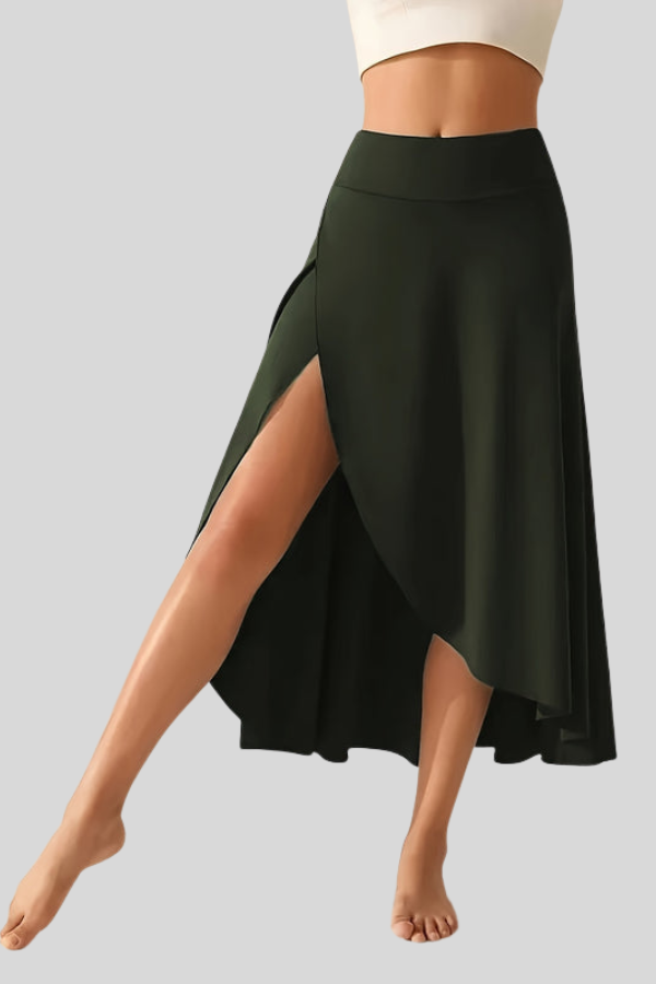 Active Front Slit Mini Skirt