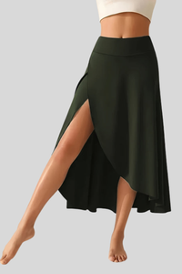 Active Front Slit Mini Skirt