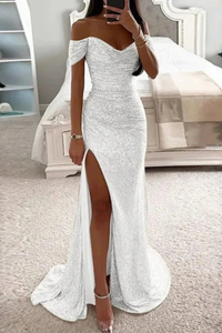 Luxe Off Shoulder Maxi Dress