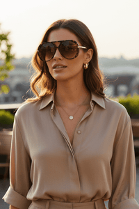 Retro Aviator Sunglasses