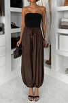 Trendy Cropped Summer Pants Drawstring