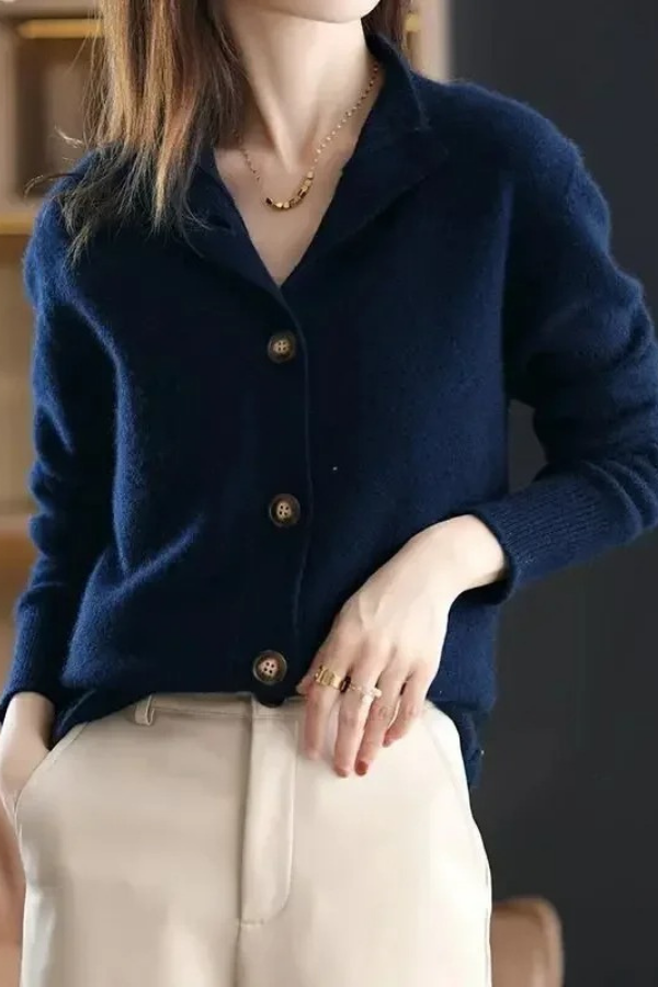 Cozy Knit Cardigan Button Front
