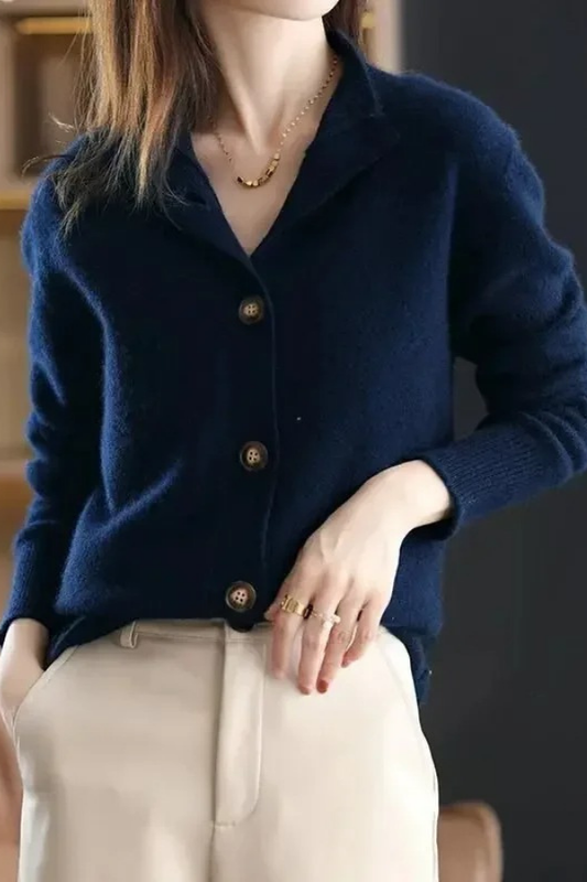 Classic Button Knit Cardigan for Effortless Elegance