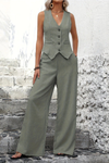 Elegant Vest And Trouser Set