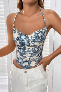 Floral Halter Neck Top