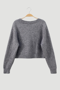 Cozy Knit Cardigan Cropped