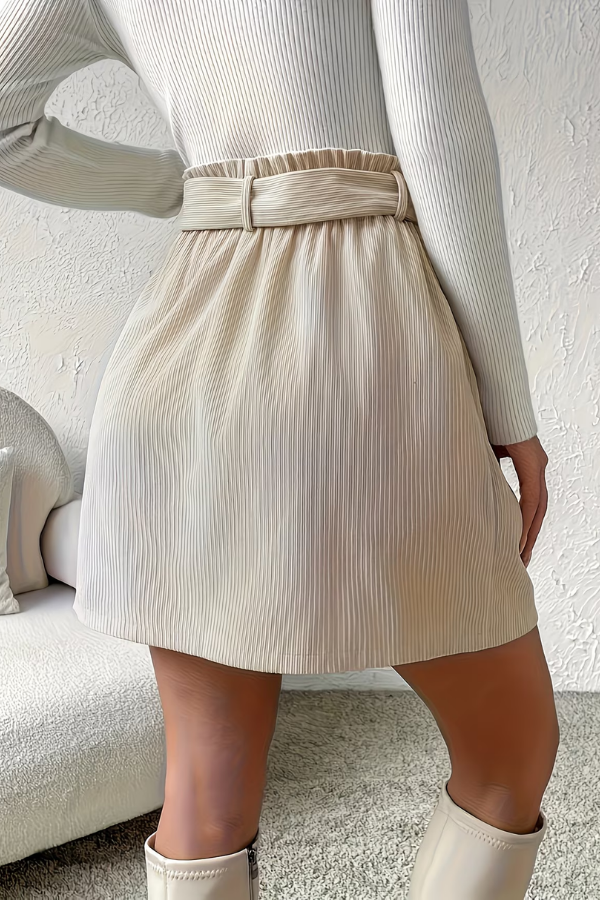 Timeless Belted Midi Skirt