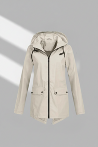 Hooded Longline Zip Front Utility Coat