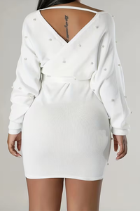 Sculpted Bodycon Dress Off Shoulder