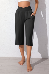Casual Cropped Summer Pants Wideleg