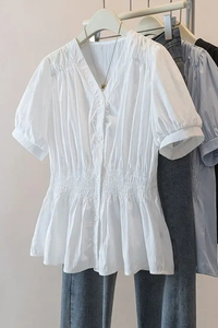 Chic Plus Size Office Blouse