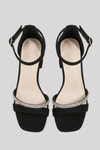 Sparkle Strap Block Heel Sandals