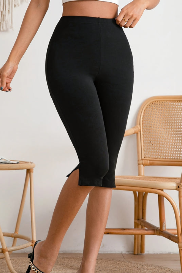 Stretch Cropped Summer Pants Slimfit