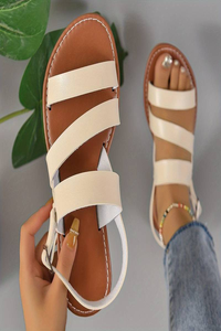 Triple Strap Flat Casual Sandals