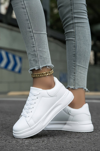 Cushioned White Sneakers