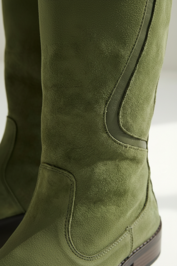 Knee-High Boots with Stable Sole and Modern Fit
