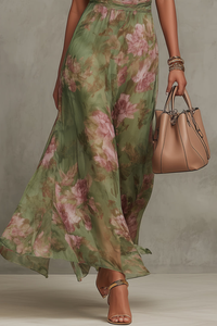 Floral Halter Maxi Dress