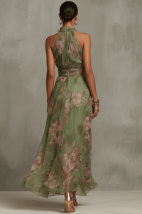 Floral Printed Flowing Maxi Dress