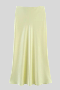 Elegant Satin High Waist Skirt