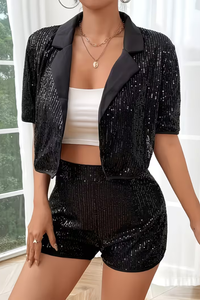 Gleaming Sequin Two Piece Set