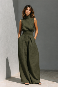 Minimalist Tank And Wide Leg Set