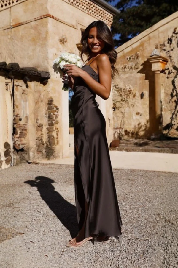 Elegant Slip Midi Dress