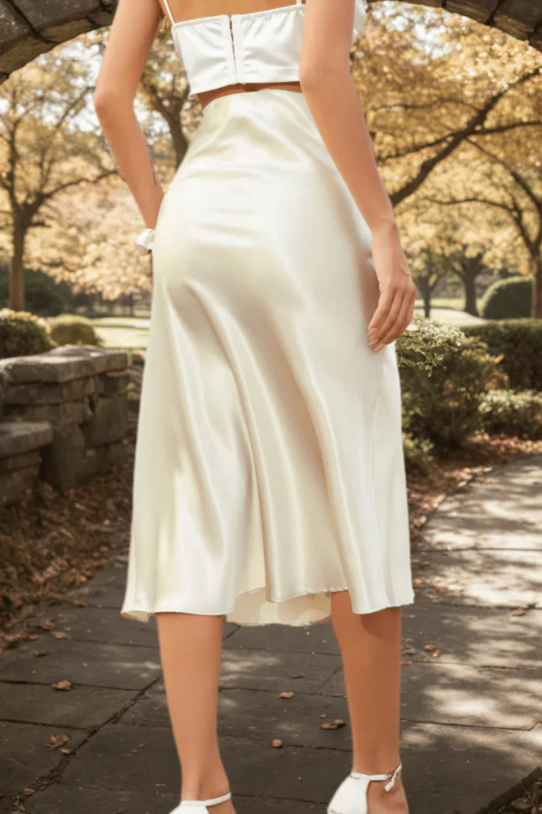 Soft Shine Midi Skirt