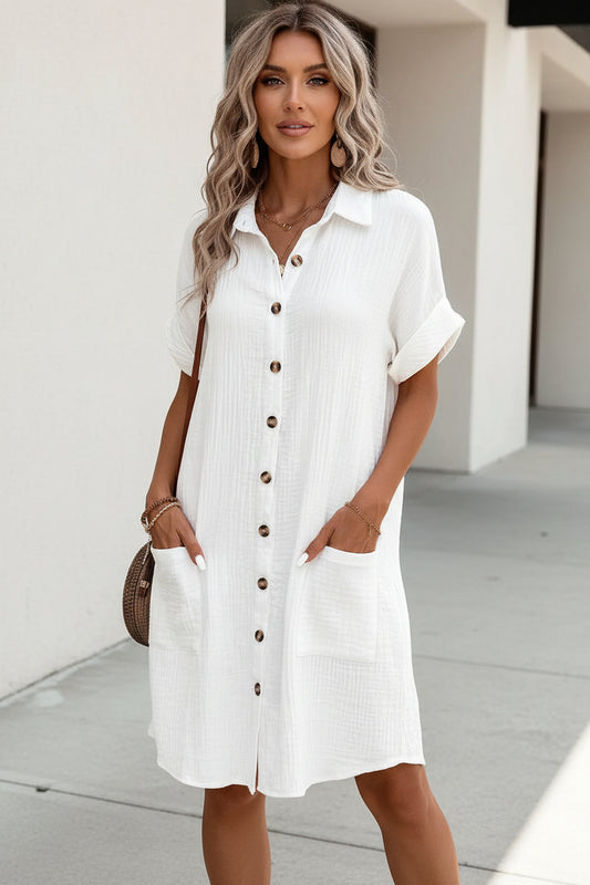 Relaxed Shirt Dress for Spring