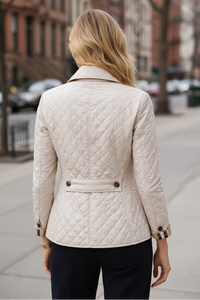 Quilted Button-Collar Parka