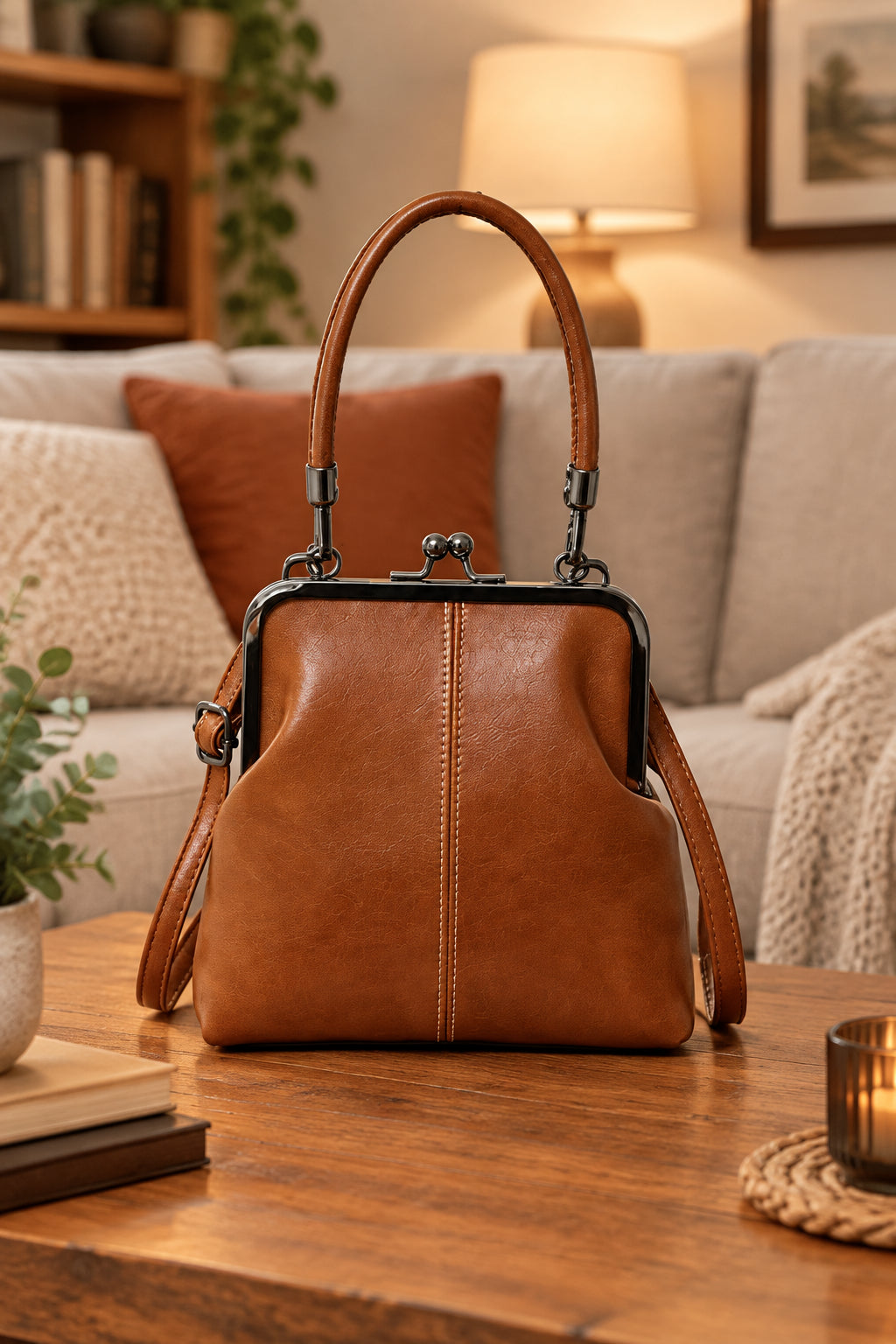 Vintage Shell Crossbody Bag