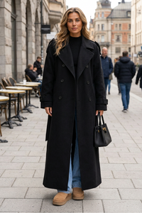 Long Belted Trenchcoat