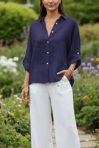 Chic Cropped Puff Sleeve Blouse
