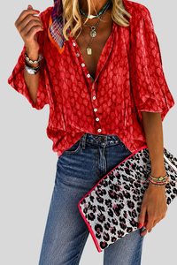 Chic Button Front Summer Blouse