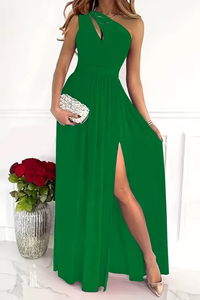 Sleek One Shoulder Maxi Dress