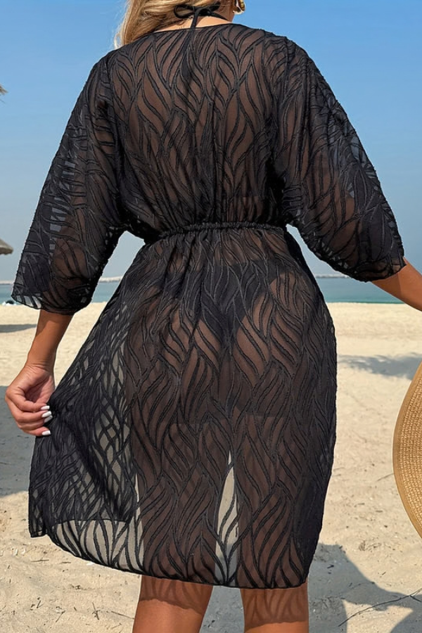 Chic Jacquard Midi Dress