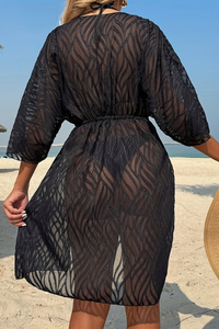 Chic Jacquard Midi Dress