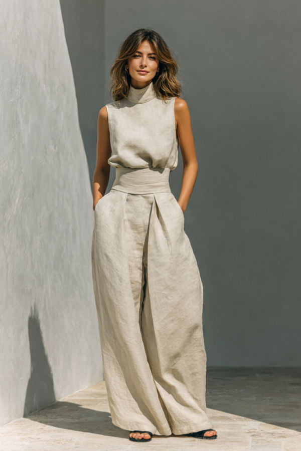 Minimalist Tank And Wide Leg Set