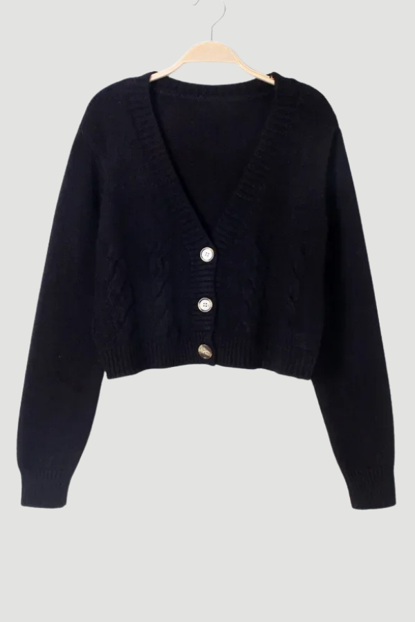 Cozy Knit Cardigan Cropped