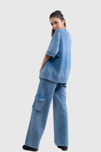 Relaxed Cropped Summer Pants Cargo
