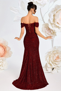 Gleaming Sequin One Shoulder Dress