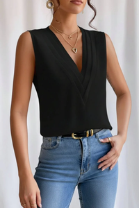 Chic Sleeveless Elegant Blouse