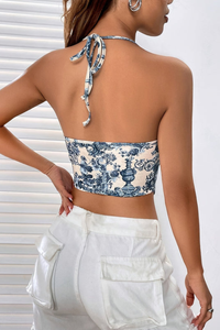 Floral Halter Neck Top