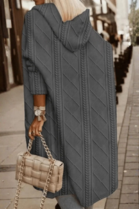 Cozy Knit Cardigan Hooded