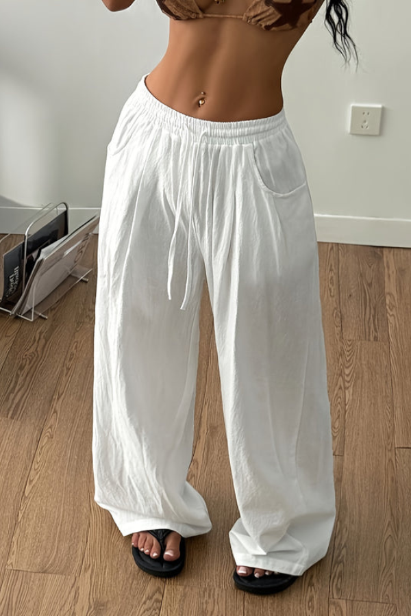 Bohemian Cropped Summer Pants Minimalist