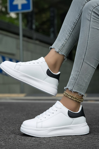 Cushioned White Sneakers