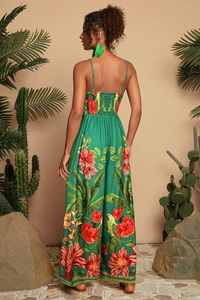 Floral Wide Leg Summer Jumpsuite